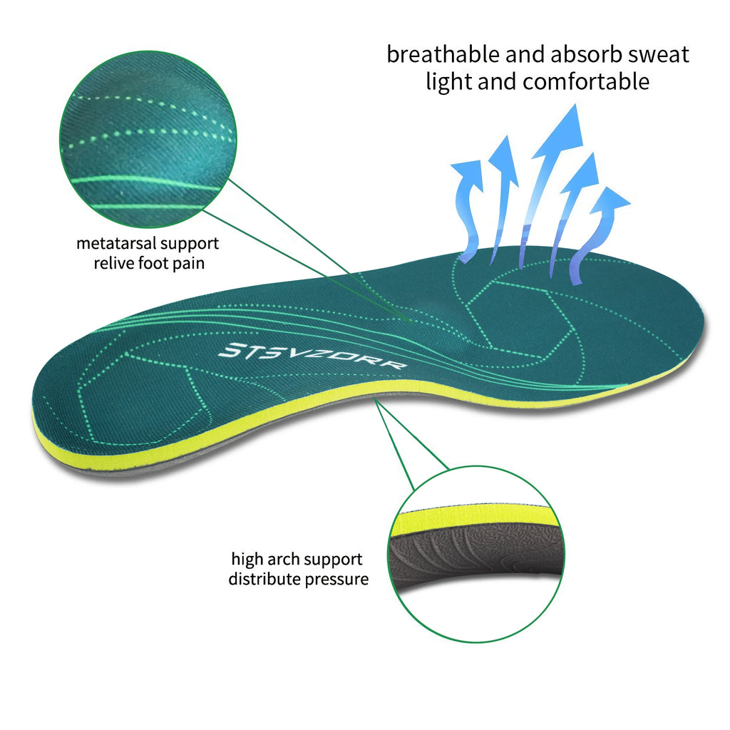 Orthopedic Sport Insole Plantar Fasciitis Flat Foot High Arch Support Men Women Sneaker Orthotic Plantillas Insert Shoe Sole