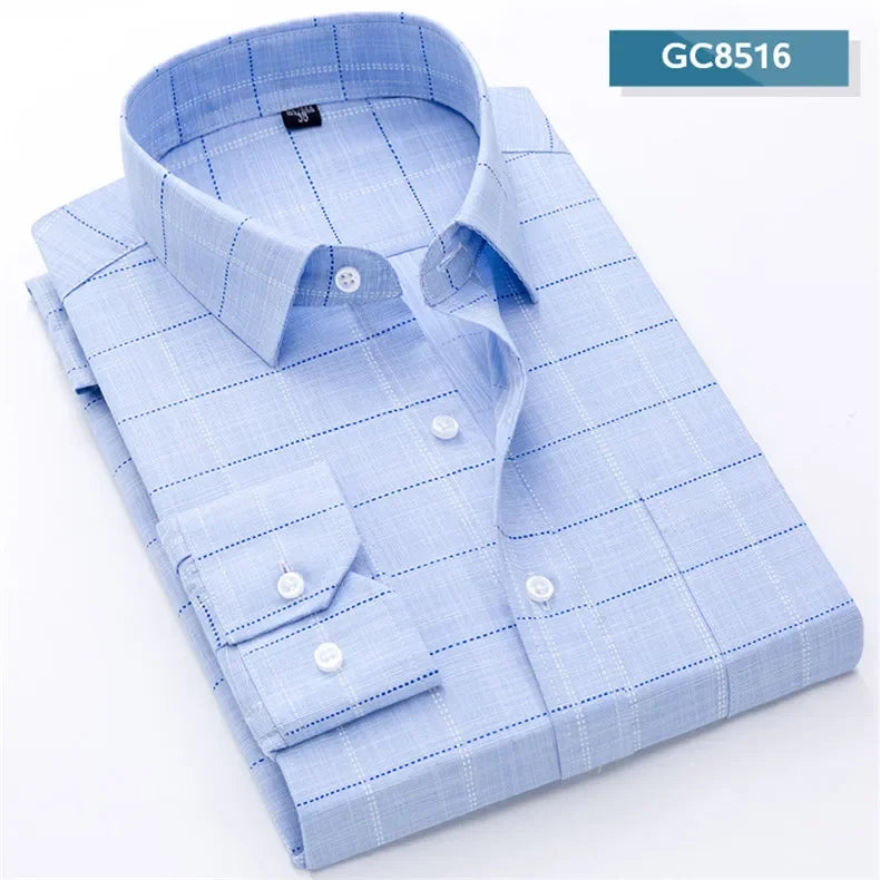 Men's Printed Shirt Spring Long Sleeve Casual Daily Thin Soft Comfortable Business Slim Fit Button Down Dress  Shirts