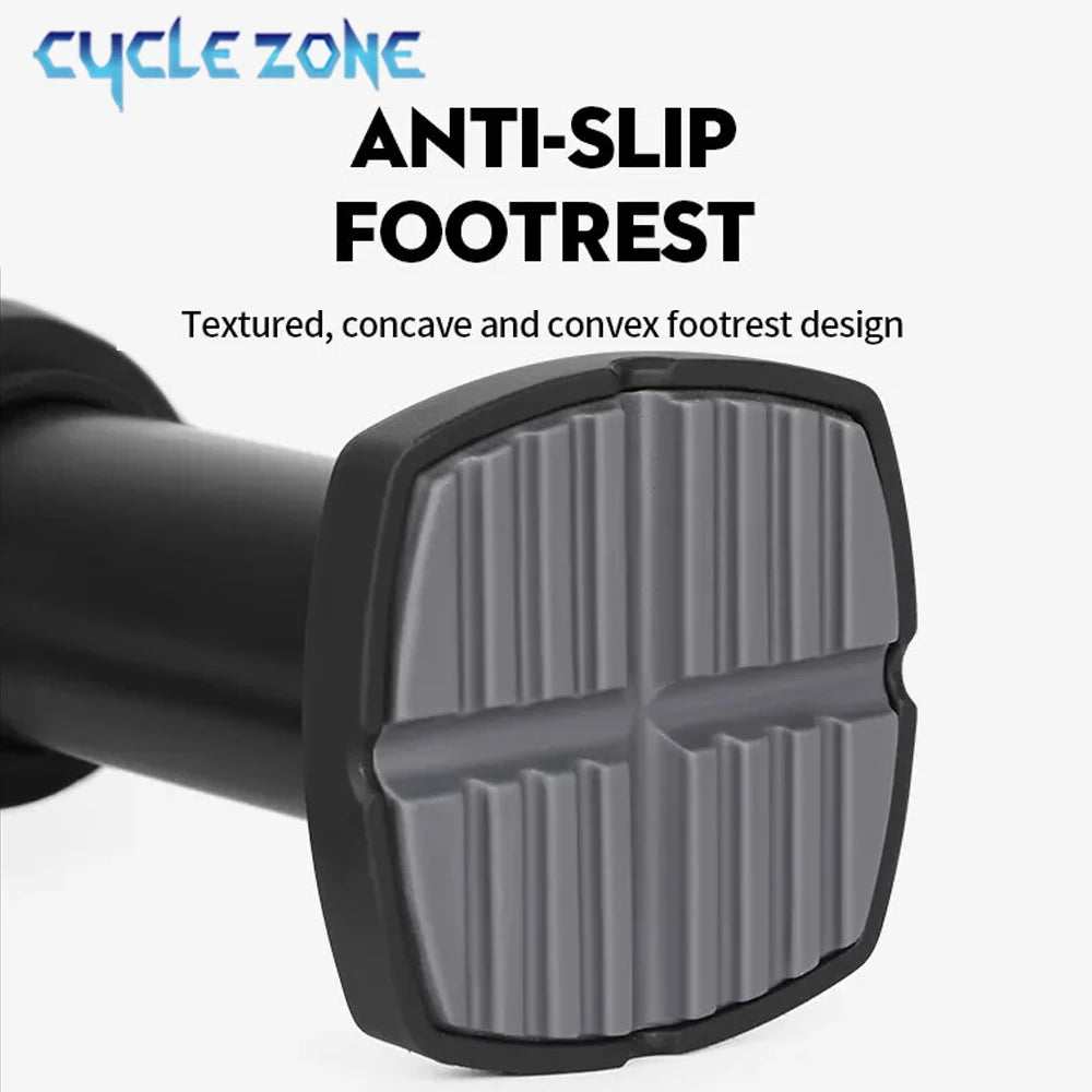 Bike Pump Portable Pedal Bicycle Foot Air Pump Bike Tire Inflator Schrader Presta Valve Cycling Tire Air Inflator Easy Carry