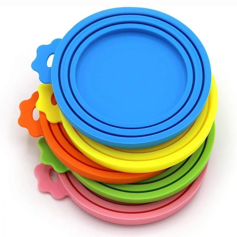 Reusable Silicone Pet Food Can Covers – Airtight Lids for Dog & Cat Cans (3 Sizes)”
