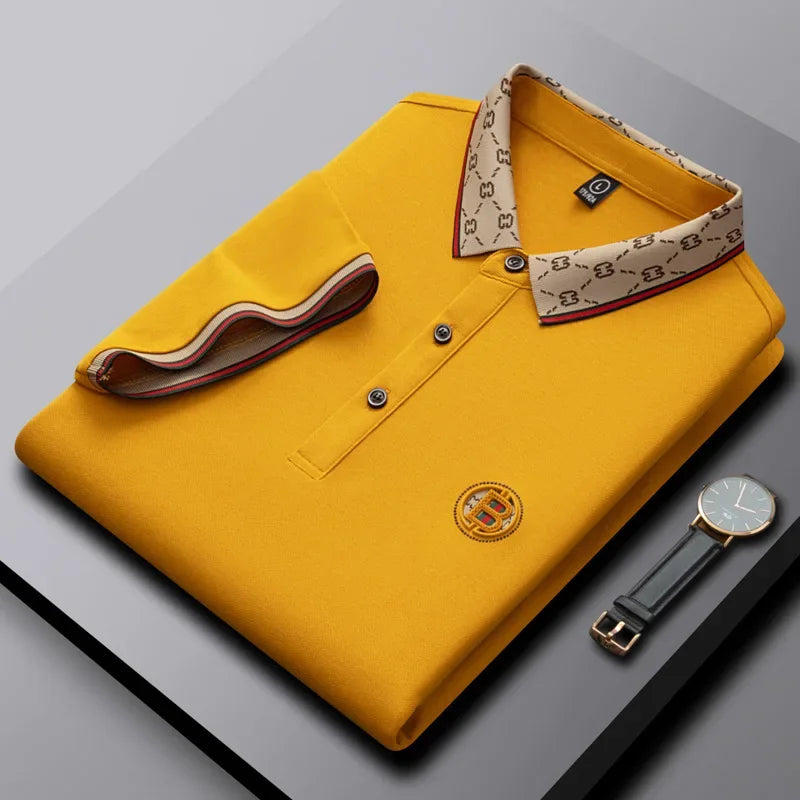 Men’s Embroidered Long Sleeve Dress Shirt
