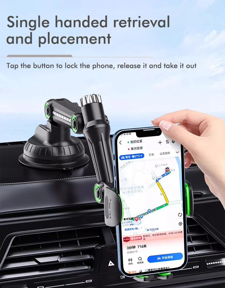 Windshield/Dashboard/Window Universal Suction Cup Phone Holder Suction Cup Car Phone Holder Mount with Sticky Gel Pad Compatib