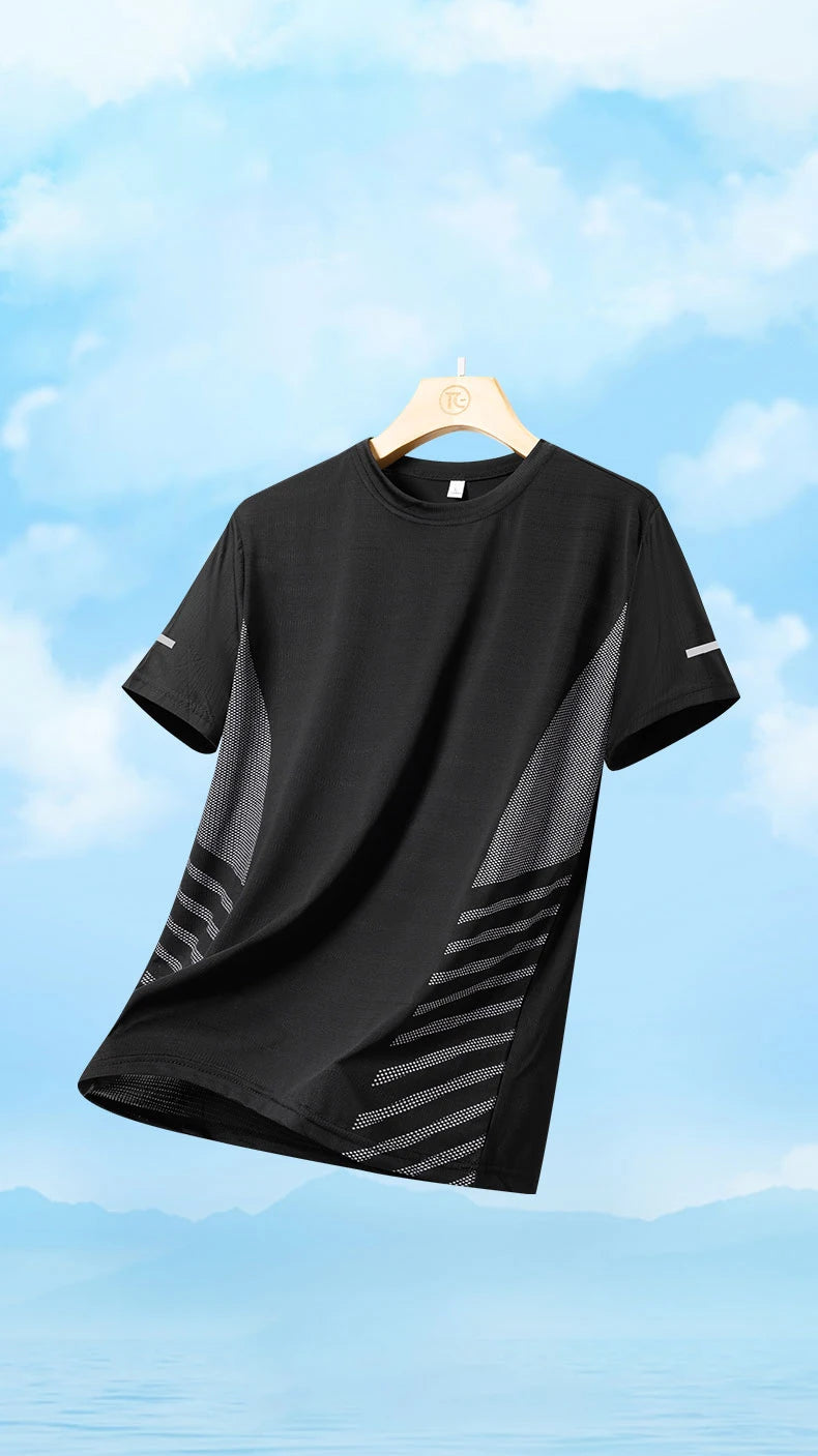Men’s Quick Dry Running T-Shirt Breathable Lightweight Gym Workout Shirt