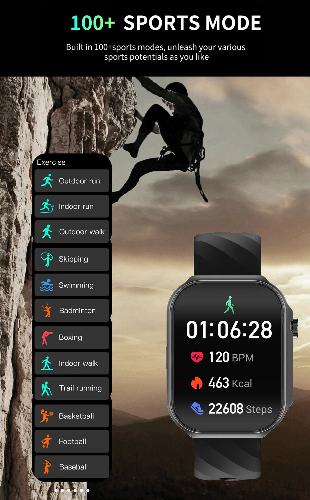 New 2.2-inch AMOLED Screen Smart Watch Women LED Light Health Monitor Smartwatch Bluetooth Call Sports Fitness Ladies Watch