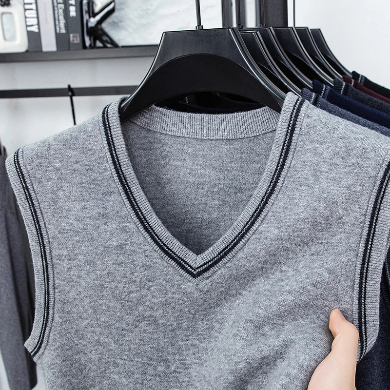 Men’s Casual Sleeveless Knit Vest