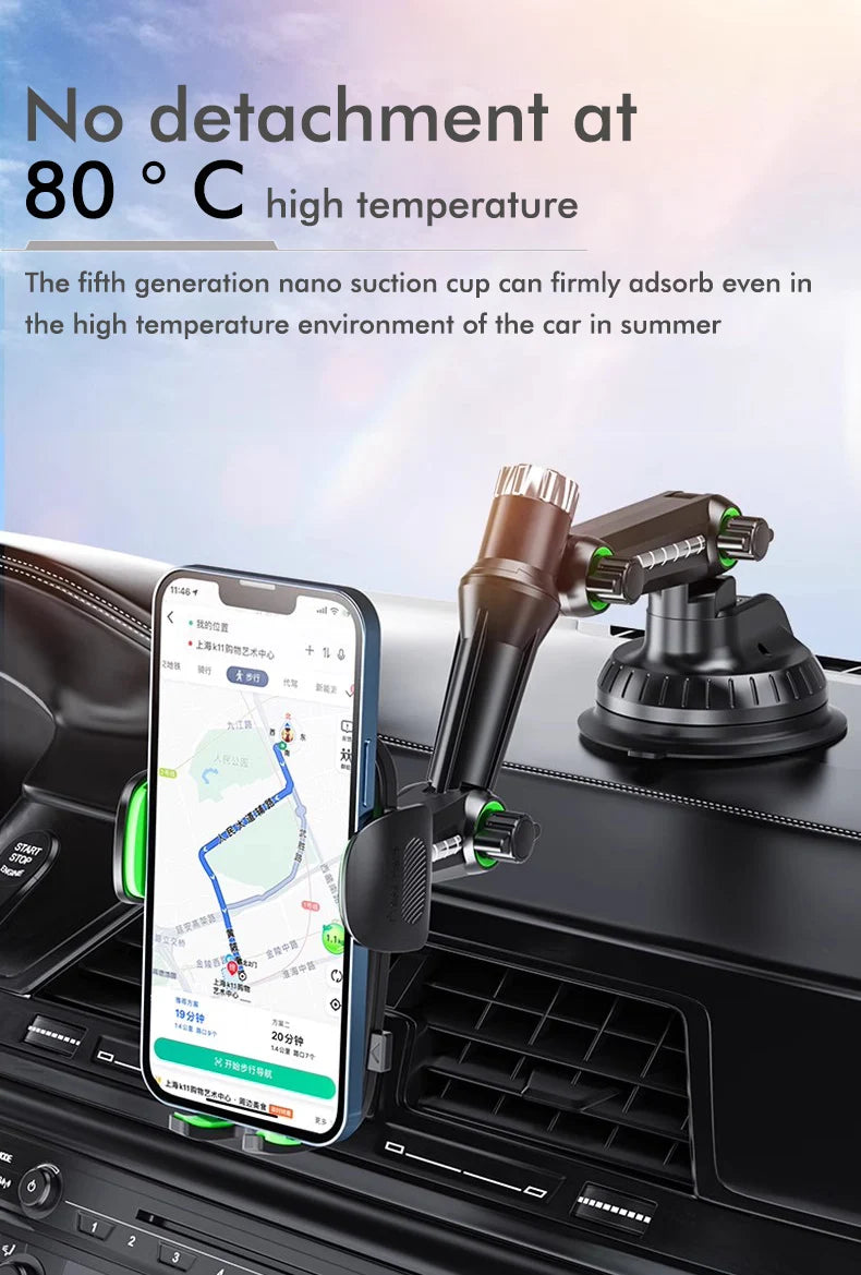Windshield/Dashboard/Window Universal Suction Cup Phone Holder Suction Cup Car Phone Holder Mount with Sticky Gel Pad Compatib