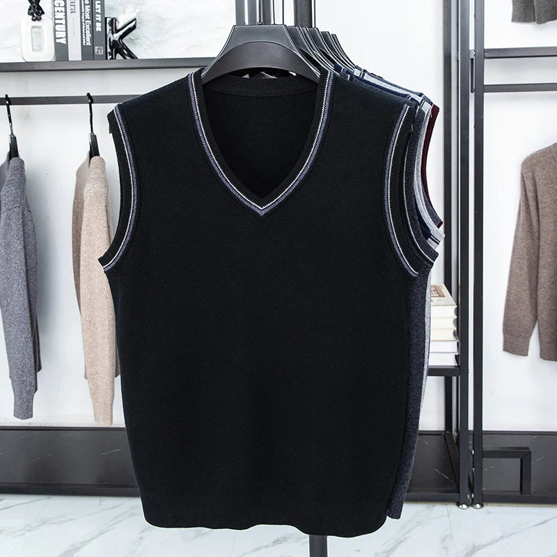 Men’s Casual Sleeveless Knit Vest
