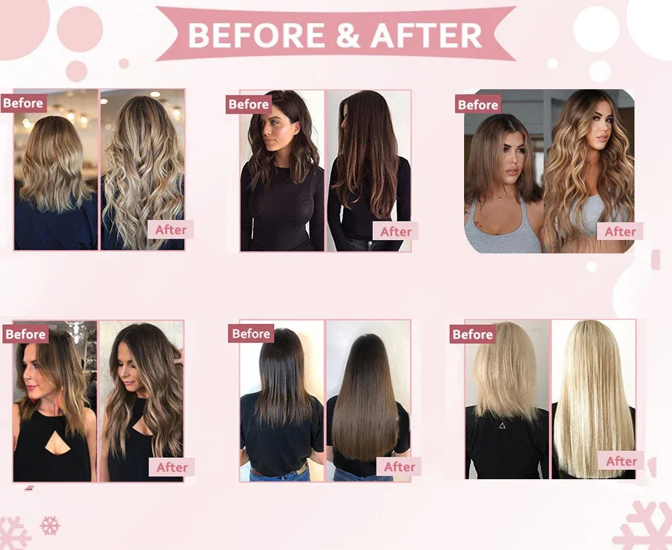 16 18 Inch Clip In Hair Extensions Real Human Hair Colored 613 Honey Blonde Clip Ins With Bangs Double Weft Invisible Hair Extension On Sale