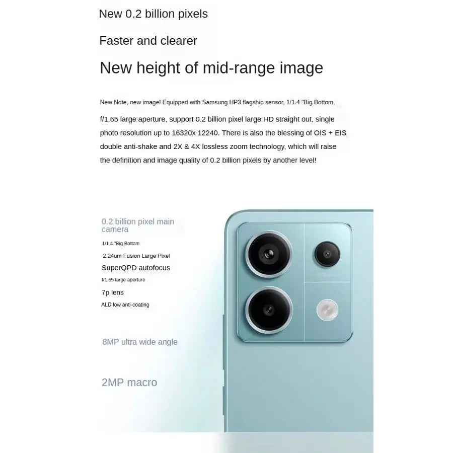 Redmi Note 13 pro 2026 Global Edition Smartphone 200MP Camera 67W Fast Charging Latest Model