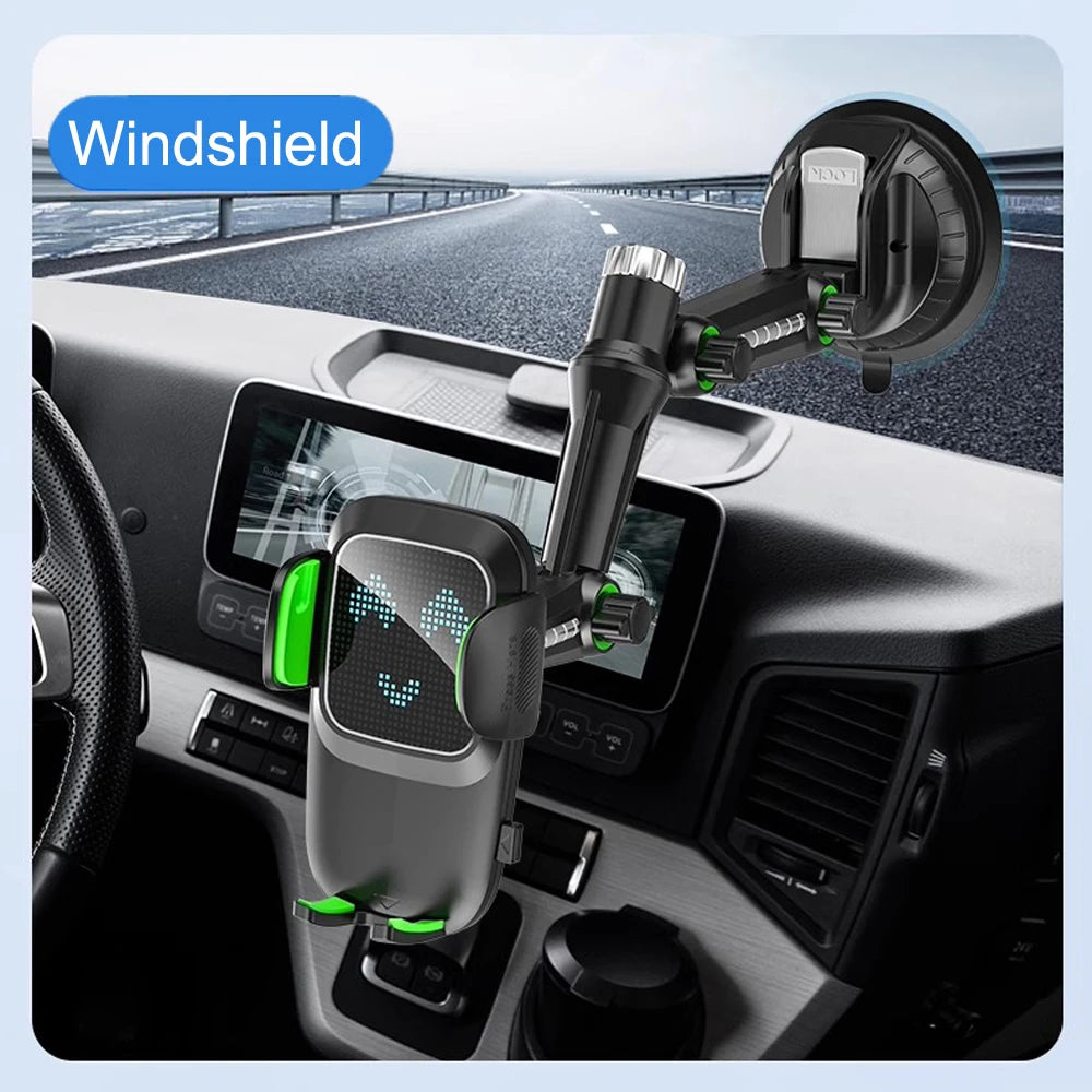 Windshield/Dashboard/Window Universal Suction Cup Phone Holder Suction Cup Car Phone Holder Mount with Sticky Gel Pad Compatib