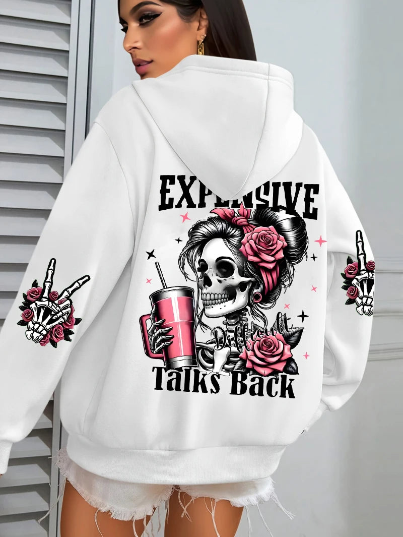 Women’s Plus Size Fleece Hoodie – Casual Pullover Sweatshirt