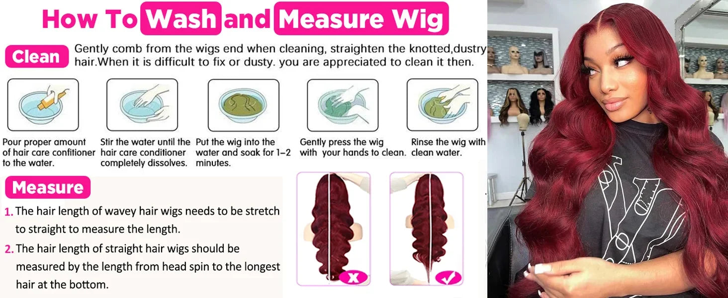 200 Density 99J Burgundy Body Wave Human Hair Wigs 13x6 HD Lace Frontal Human Hair Wig Brazilian Remy Real Human Hair For Women