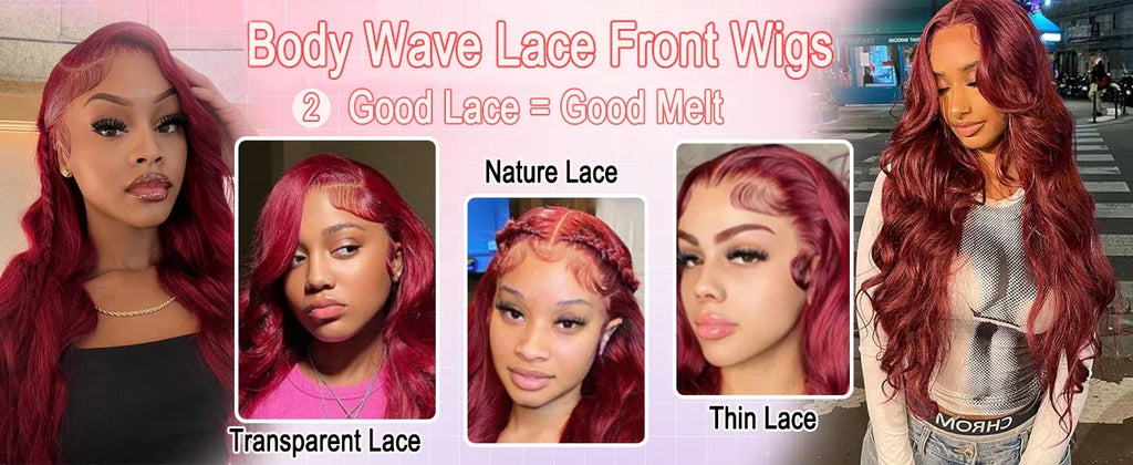 40 42 Inch 99J Burgundy Hd Lace Frontal Wig 13X6 200 Density Brazilian Body Wave Human Hair Wig Red Colored Hd Lace Front Wigs