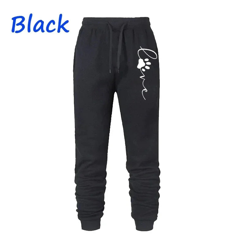Hot sales Women Cat Paw Daily Printed Sweatpants High Quality Long Pants Jogger Trousers Outdoor Casual Fitness Jogging Pants