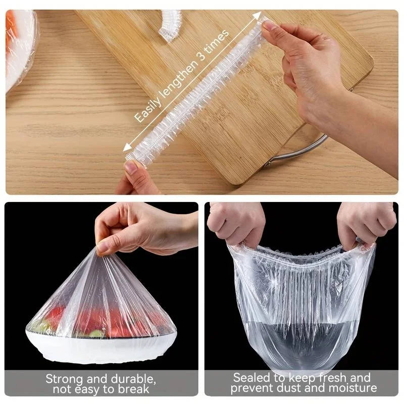 Reusable Elastic Food Covers – Stretchable Bowl and Plate Lids (Set of 6)”