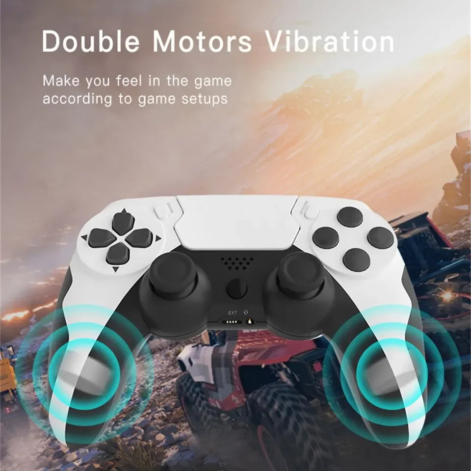 Wireless Gamepad with Six Axis Gyroscope Game Controller For PS4 PS3 Console Wins 7 8 10 Dual Vibration PC