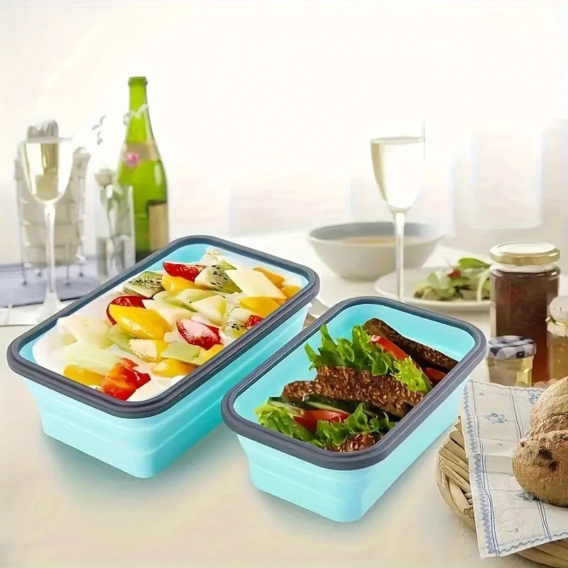 Collapsible Silicone Food Storage Containers (Set of 3 or 4)