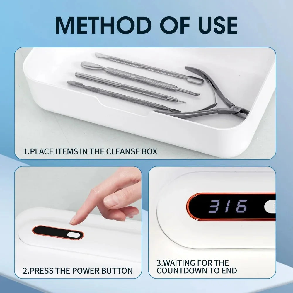 Multifunctional UV Sanitizer Box with Ozone Disinfection for Home and Office