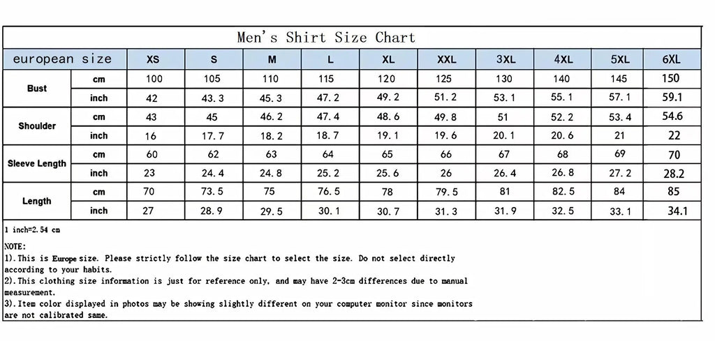 Men's Fashion Geometric Stripe Printed Shirt - Comfortable Fit Spring and Autumn Leisure Long sleeved Shirt Plus Size XS-6XL