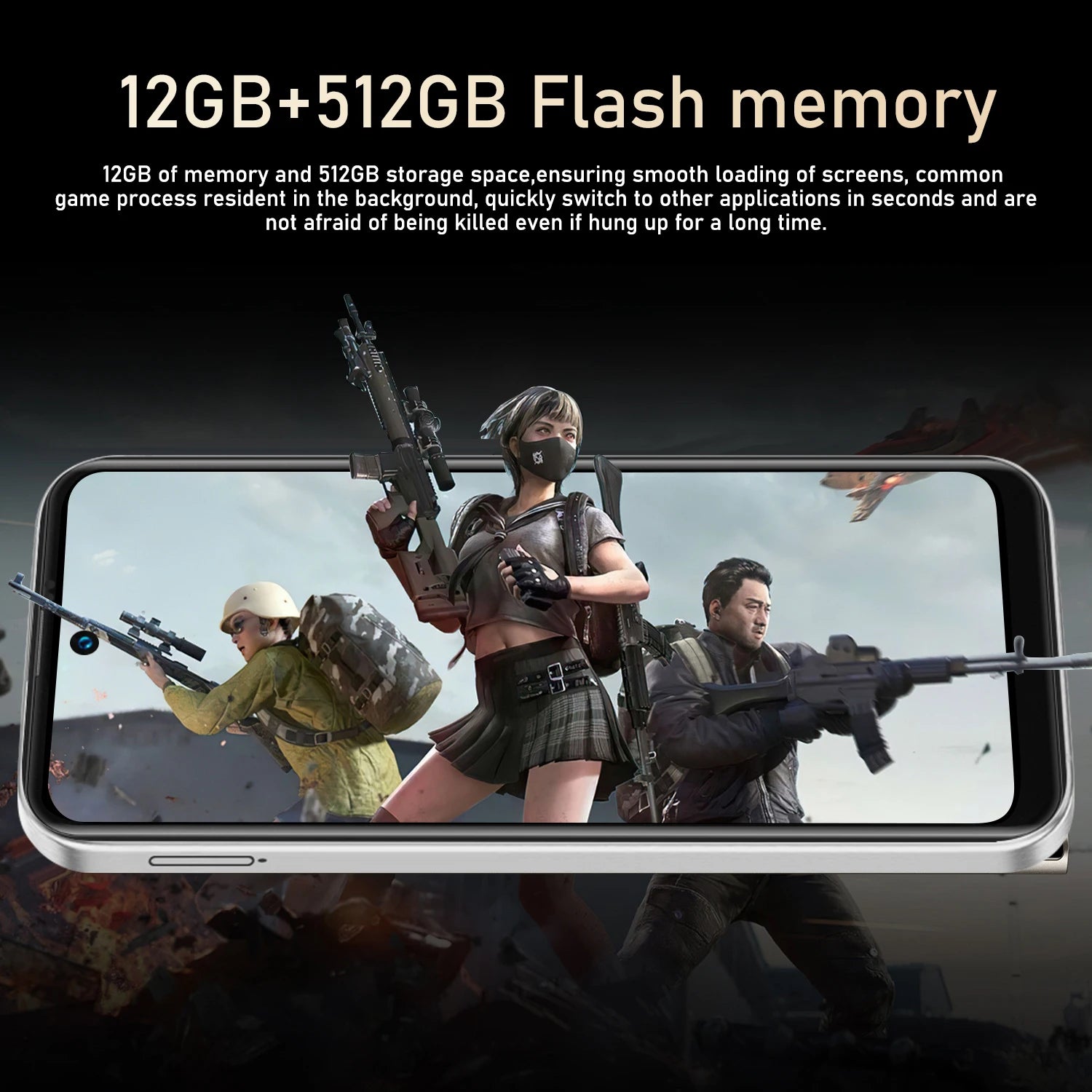 Global Vision I16 Pro Smartphone 5G Android 5300mAH 12GB RAM 512G ROM 6.56Inch 1080x2640HD 24+48MP 4G Network Mobile Phone