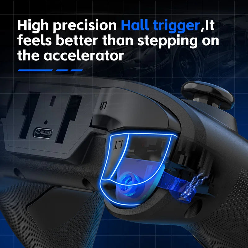 Gwireless  mobile game controller with Hall trigger and Hall joystick supporting switch/pc/android/IOS