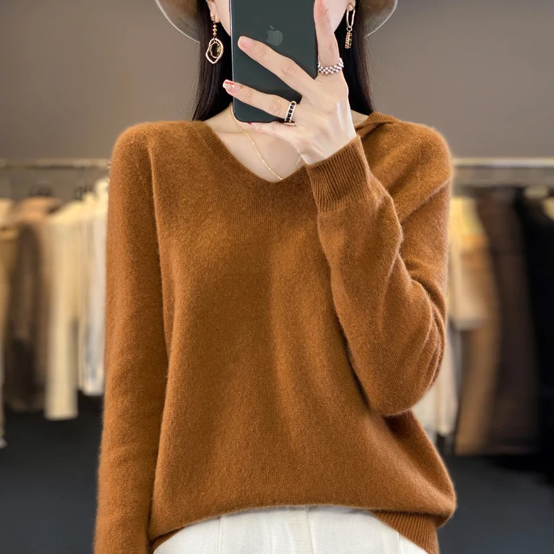 Women’s Loose Knit Sweater – Soft Heavyweight Pullover