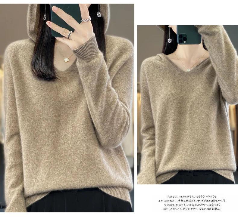 Women’s Loose Knit Sweater – Soft Heavyweight Pullover
