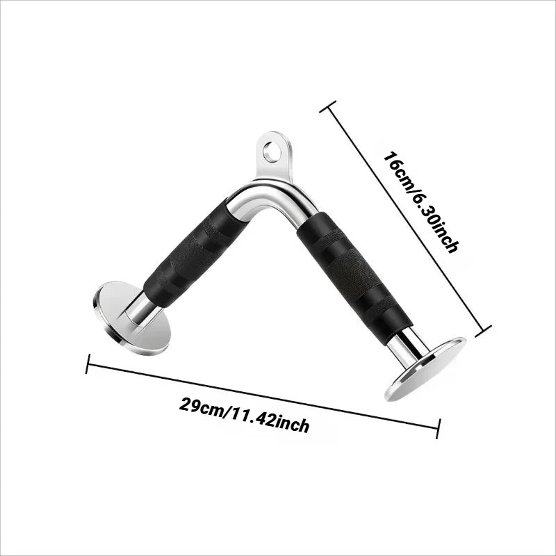 Gantry Frame Equipment Biceps Training Double Head Pull Rope Gym Accessories Triceps Lower Press Handle Tricep Laterals Muscle