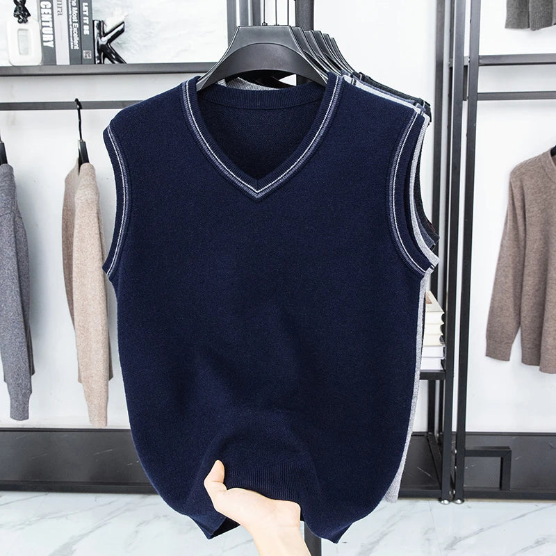 Men’s Casual Sleeveless Knit Vest