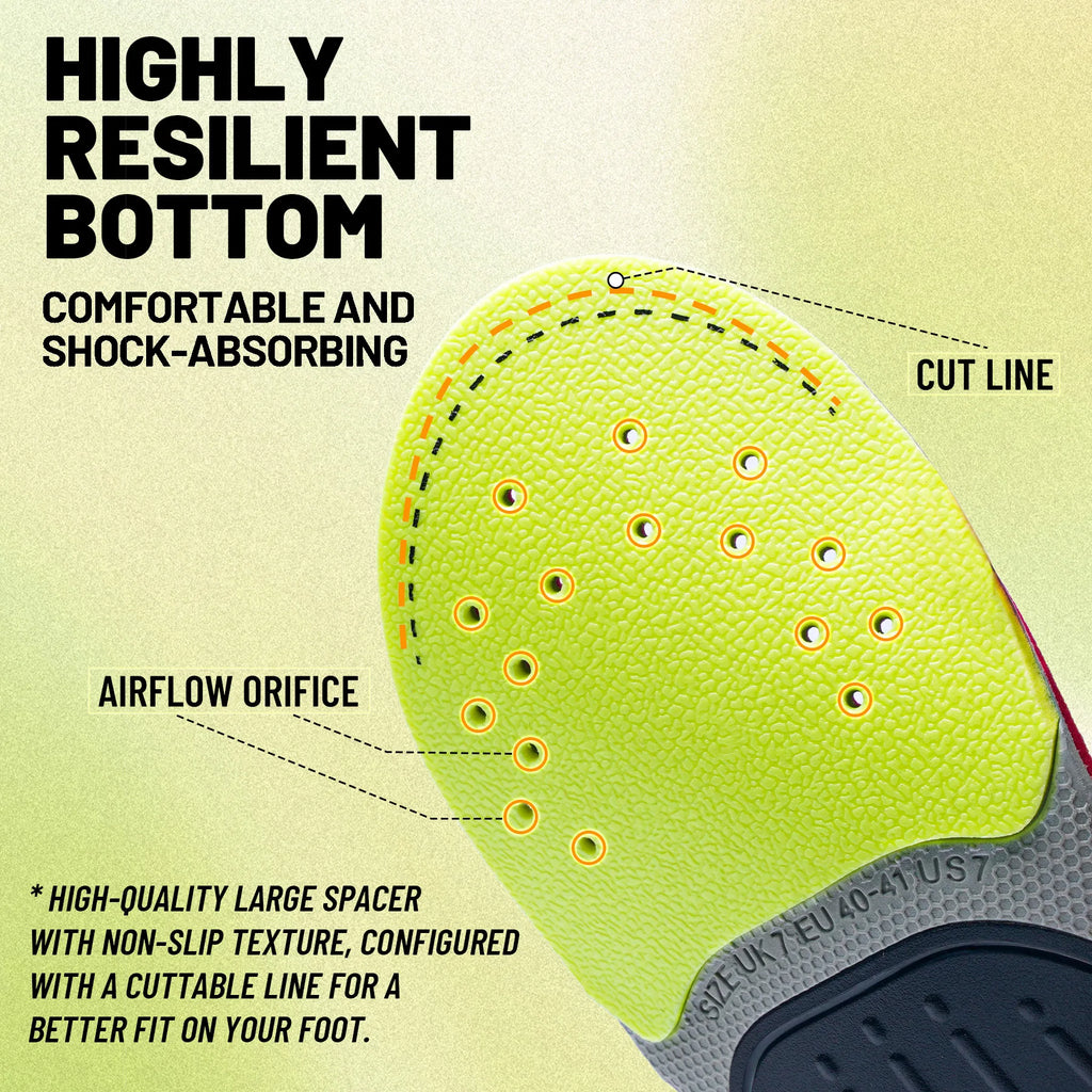 Orthopedic Sport Insole Plantar Fasciitis Flat Foot High Arch Support Men Women Sneaker Orthotic Plantillas Insert Shoe Sole