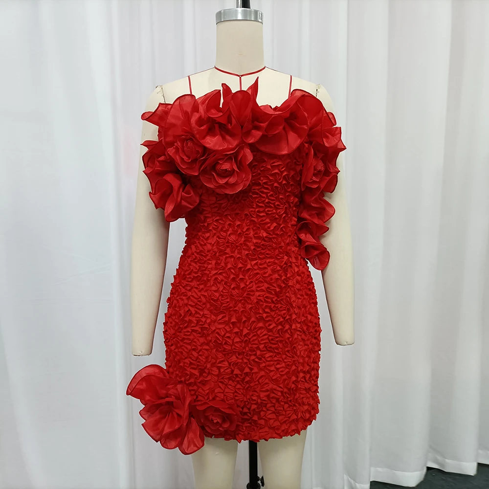 Dresses for Women Strapless Sleeveless High Waist Slimming Mini Solid Dress Female Fashion