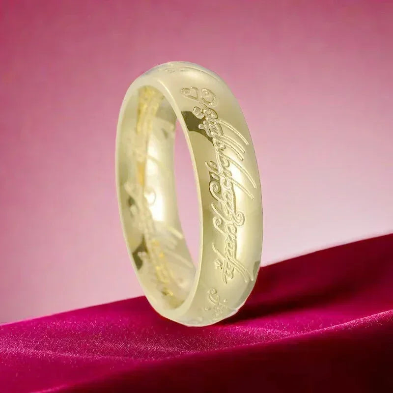 Language Rings for Unisex Fashion Accessories Stainless Steel Jewelry