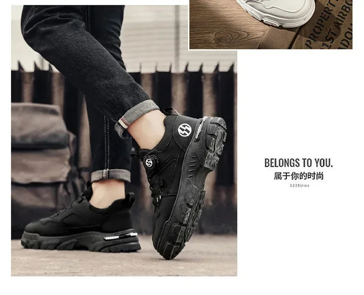 Men’s Breathable Height-Increasing Outdoor Sneakers