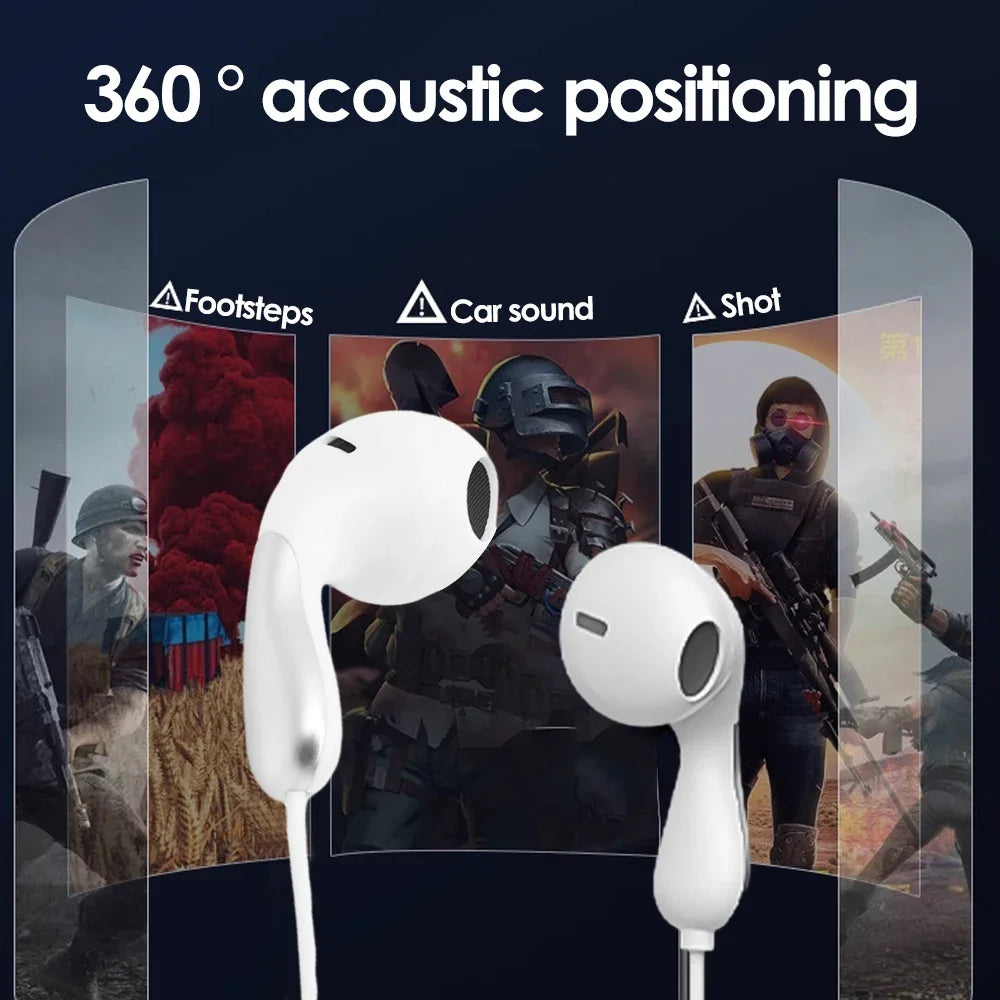 Type C Headset Stereo Music Wired Headphones With MIC For Samsung Xiaomi Android Phones Tablet Universal USB C Earphones