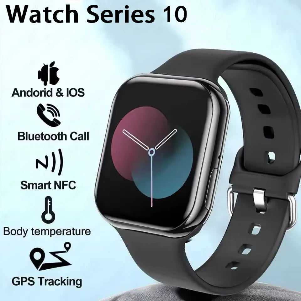 NEW Smart Watch Series 10 HD Screen Custom Dial Wireless Charging Men BT Call NFC Women Sport GPS Smartwatch For IOS Android