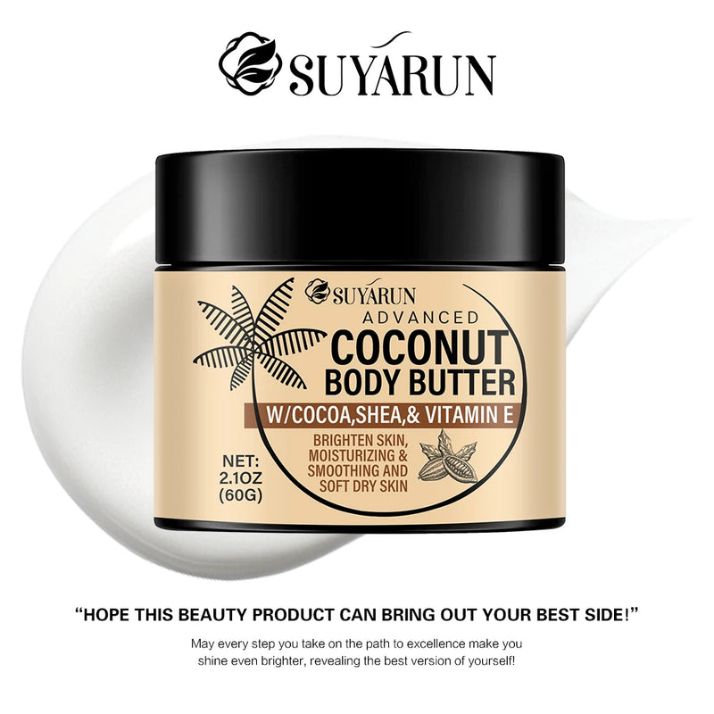 Coconut Body Butter Cream for Deep Moisturizing and Smooth Skin