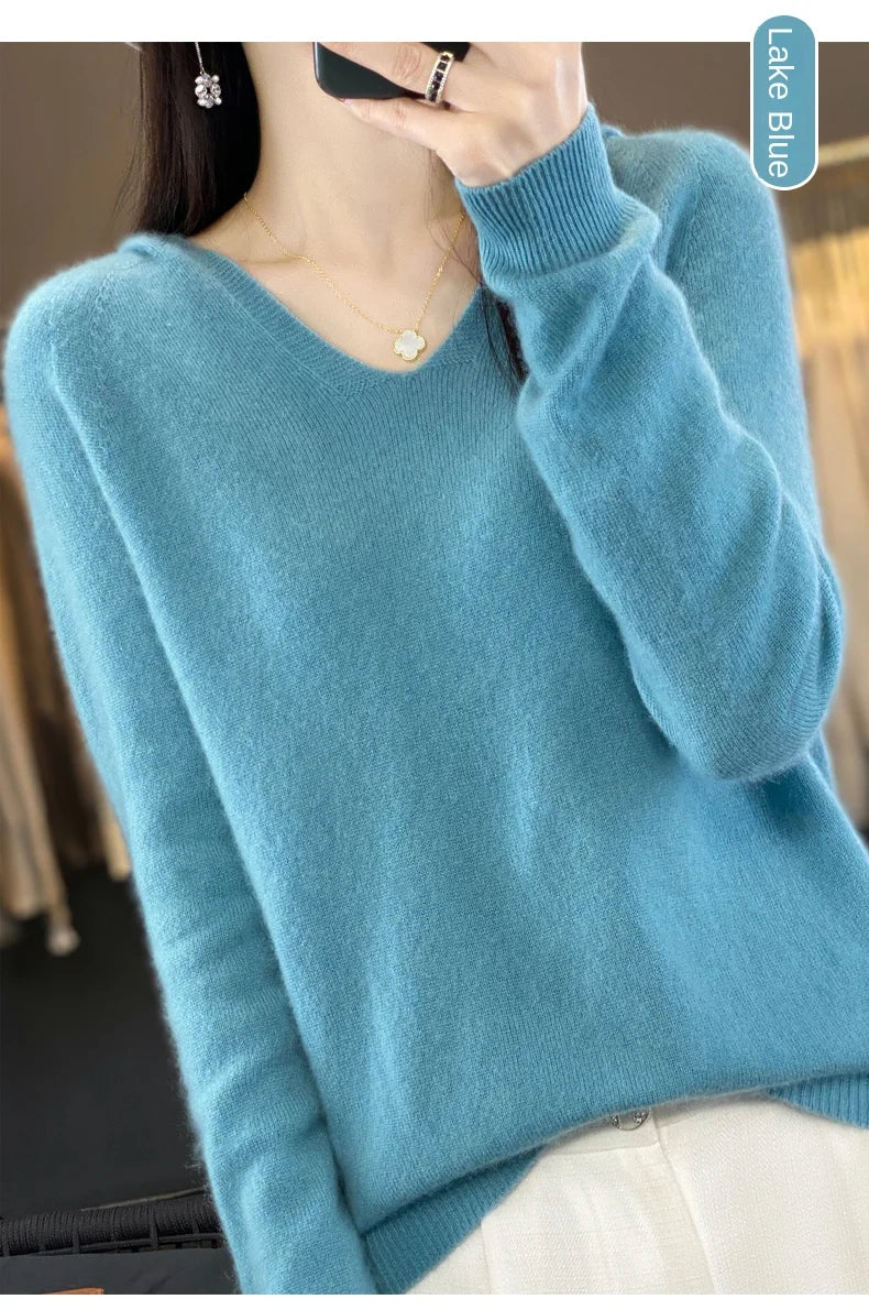 Women’s Loose Knit Sweater – Soft Heavyweight Pullover
