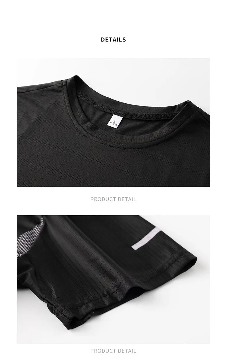 Men’s Quick Dry Running T-Shirt Breathable Lightweight Gym Workout Shirt