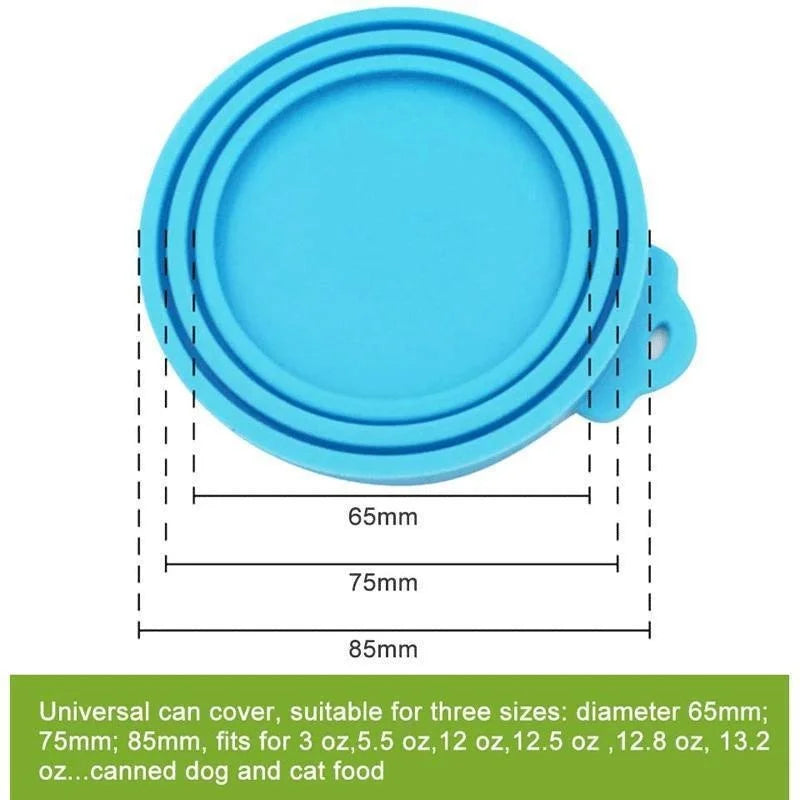 Reusable Silicone Pet Food Can Covers – Airtight Lids for Dog & Cat Cans (3 Sizes)”
