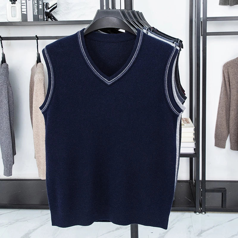 Men’s Casual Sleeveless Knit Vest