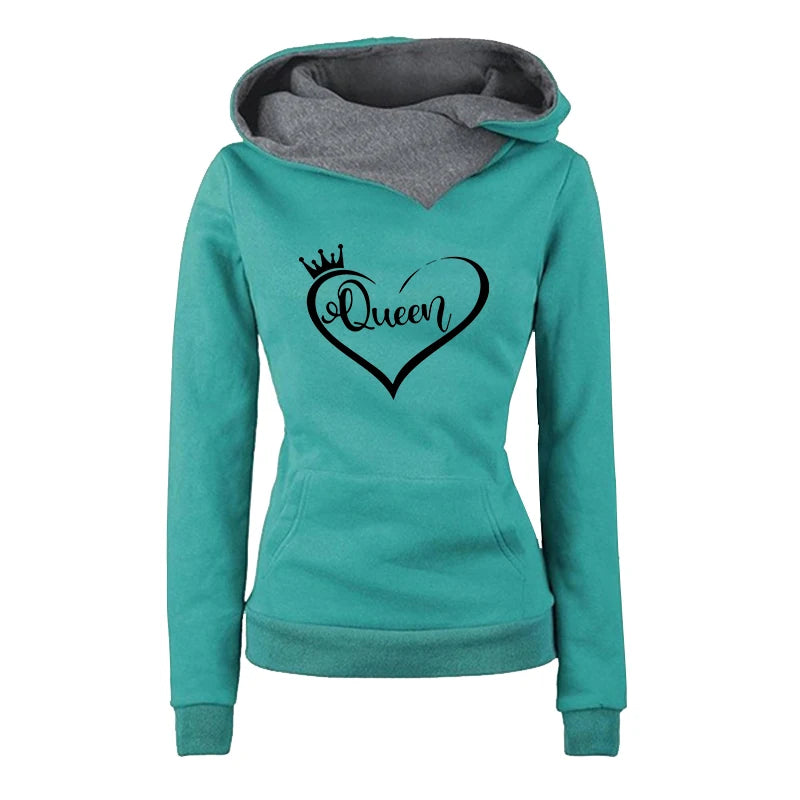 Women’s Hooded Tracksuit Set – Casual Long Sleeve Top & Jogger Pants Outfit