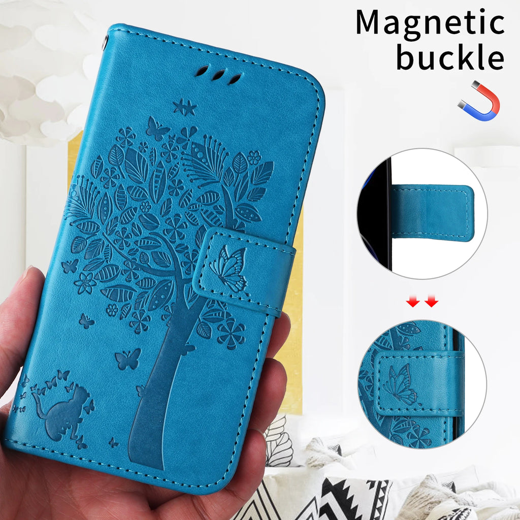 Wallet Card Slot Leather Case For iPhone 15 14 Pro Max 13 12 Mini 11 6 7 8 Plus SE2 SE3 XS X Storage Compartment Phone Cover