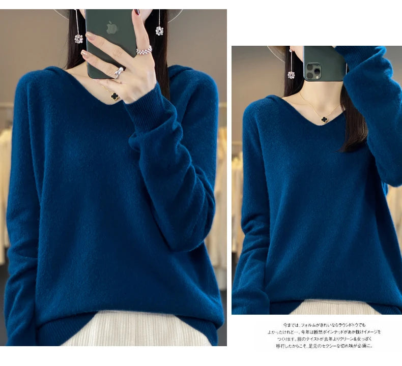 Women’s Loose Knit Sweater – Soft Heavyweight Pullover