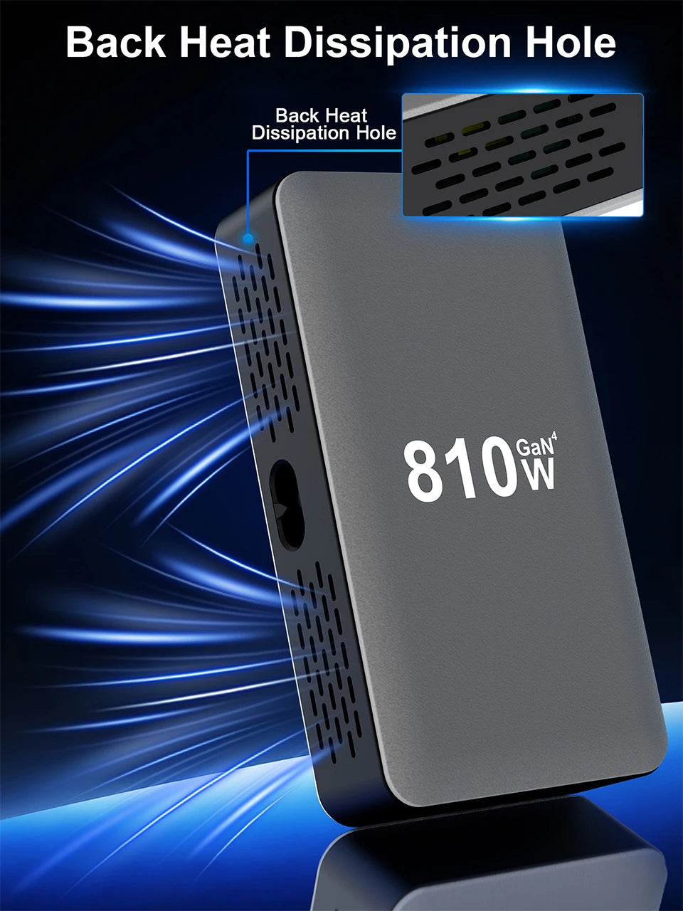 810W GaN Charger USB C Fast Desktop 10-port USB Type C PD3.1 Charger Fast Charging for iPhone Samsung Xiaomi Macbook