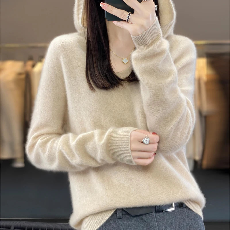 Women’s Loose Knit Sweater – Soft Heavyweight Pullover