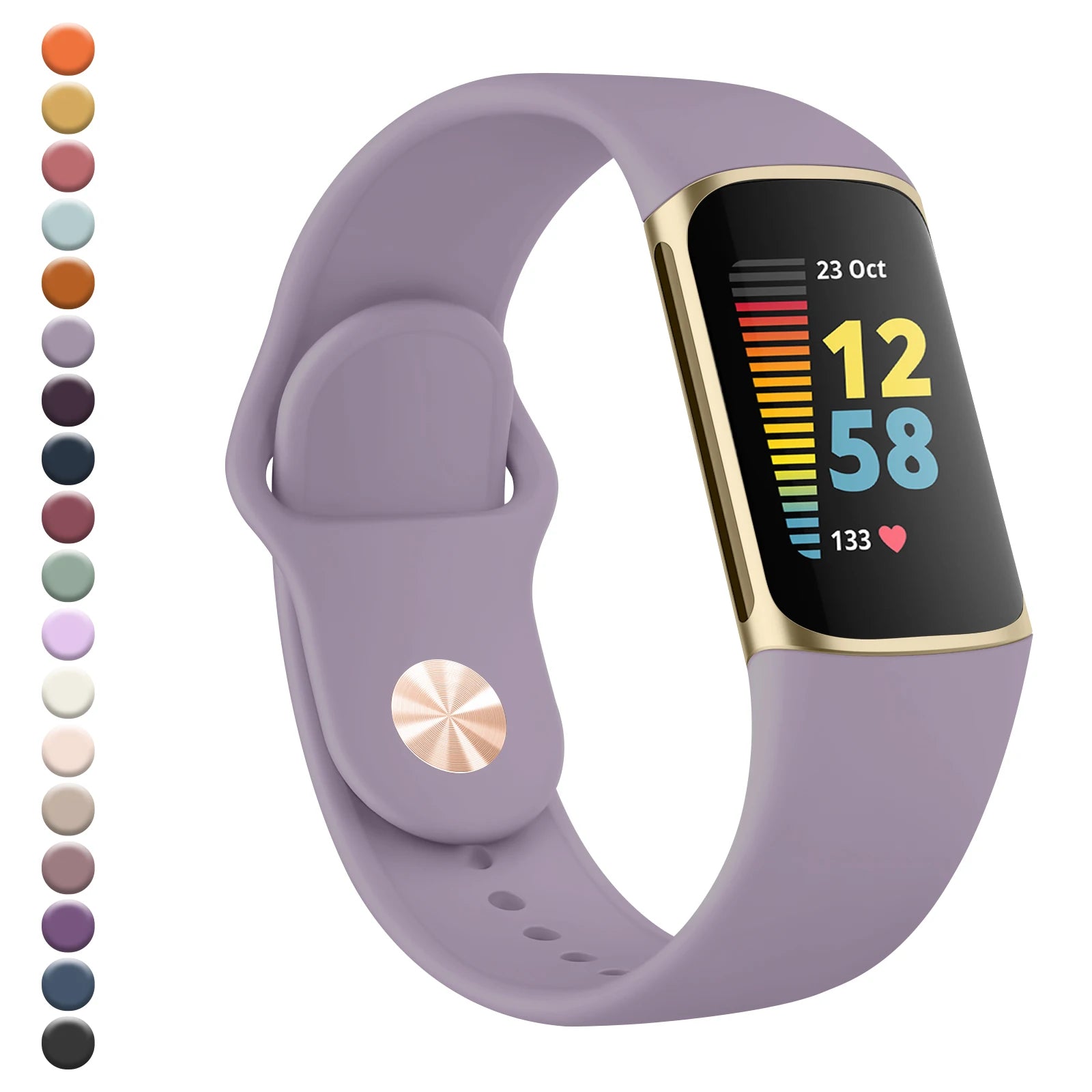 Watchband for Fitbit Charge 6 5 Strap Silicone Wristband for Fitbit Charge 5 6 Sport Bracelet Replacement Smartwatch Accessories