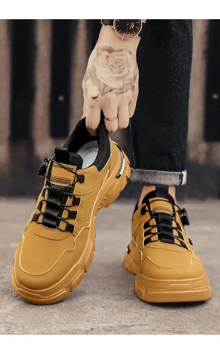 Men’s Breathable Height-Increasing Outdoor Sneakers