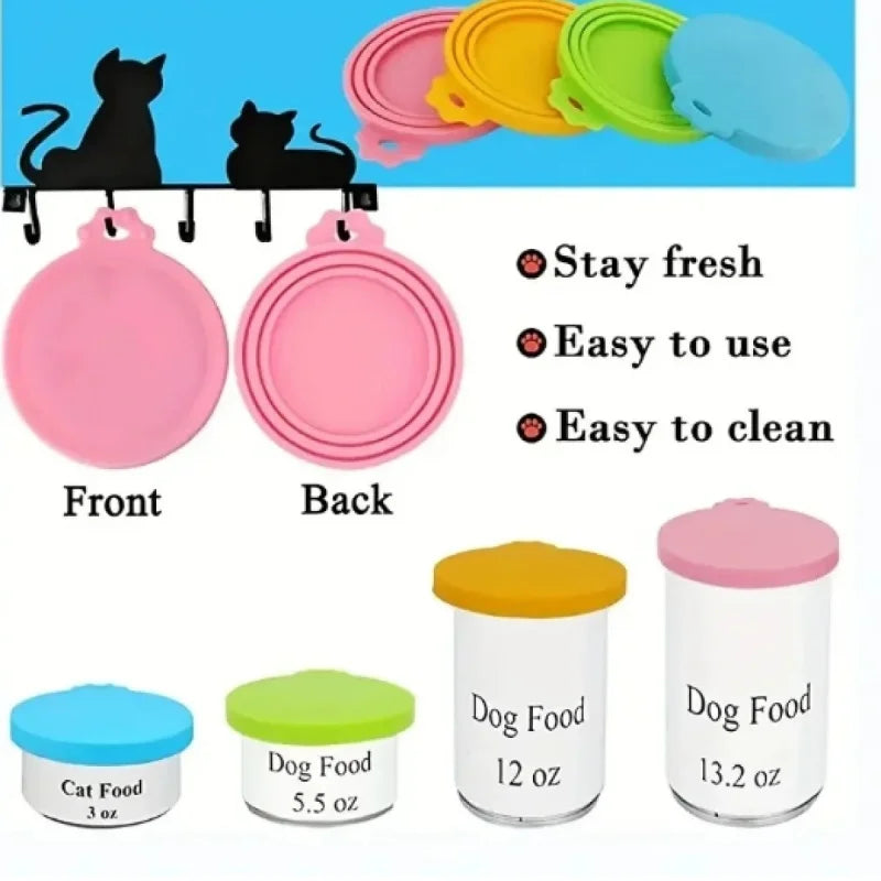 Reusable Silicone Can Lids for Pet Food – Universal Dog & Cat Covers