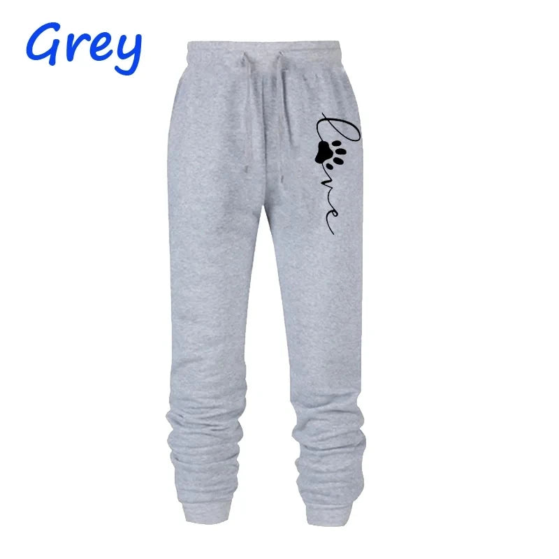 Hot sales Women Cat Paw Daily Printed Sweatpants High Quality Long Pants Jogger Trousers Outdoor Casual Fitness Jogging Pants