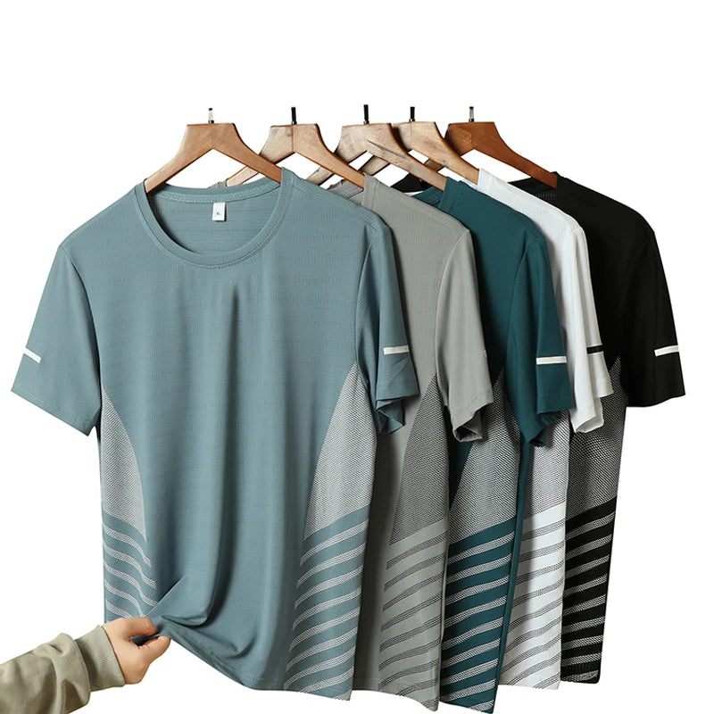 Men’s Quick Dry Running T-Shirt Breathable Lightweight Gym Workout Shirt